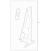 Body B-Pillar - Right, Inner (Convertible)