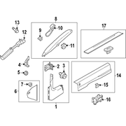 COUPE Plate Scuff Door Sill <br>Door Step cover Trim - Left, Front (CONVERTIBLE, Coupe)