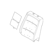 Seat Back Cushion Pad - Left, Front