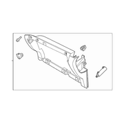 Glove Box Housing Panel <br>A separate from the Box, that mounts into dash, and