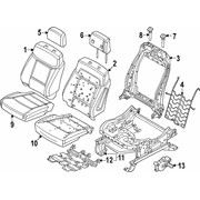 Pad Seat Back Cushion <br>A used on the of a vehicles Power Adjust - Front (MT)