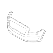Cover Bumper <br>Bumper Pad - Front, Upper