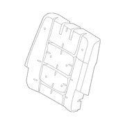 Seat Back Cushion Pad - Right, Rear
