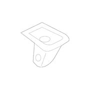 Seat Belt Anchor Plate Cover - Right, Rear, Upper (Extended Wagon)