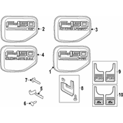 Fender Emblem Name Plate - Right, Center (BEV, Pro)