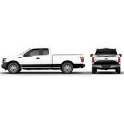 F-150 2021-2024 VISCO Red & Black Body Two Tone Stripe Kit