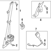 Seat Belt Receptacle - Front