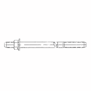 Stud 7/16 - 14 x 5 1/4 Long, Hexagonal Flange