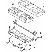 Seat Cushion Foam Pad - Rear