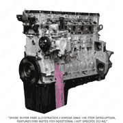 3/4 Engine DD15 14.8L EPA10 with Rear Sump, ESN 0077481 and Later, 6 Lobe Camshaft