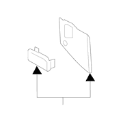 Console and COMPONENTS Panel End Instrument <br>Panel used for the - Right
