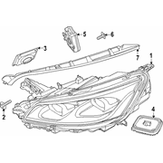 Headlight Control Module Lighting - Left, Right, Front