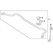 Link Stabilizer <br>Suspension Bar stud Suspension Sway - Left, Right, Front