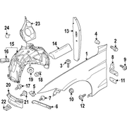 Shield Fender Splash Liner <br>Fender Ft Guard Panel Extension