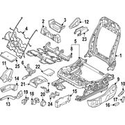 Seat Track Cover <br>Cover for the - Left, Front