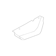 Radiator Support Baffle Engine Compartment Splash Shield - 1.0L