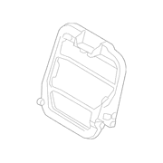 Seat Back Frame Retaining - Left, Rear