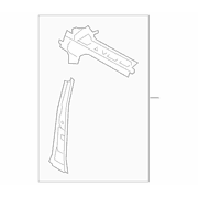 Body B-Pillar Side Roof Rail - Left, Inner (Series 500V/510V)