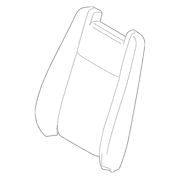 Seat Back Cushion Cover - Left, Rear
