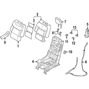 Seat Armrest - Left, Rear