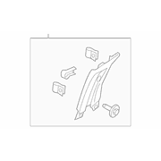 Door Pillar Post Trim Set