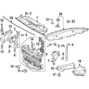 Brake Air Duct Deflector <br>Duct or Tubing used to route the vehicles Brakes - Left, Outer 5.0L (GT