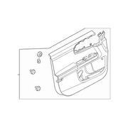 Door Interior Trim Panel - Left, Front, Lower (Limited)