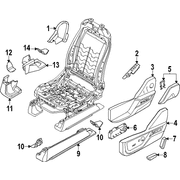 Adjust Knob Control Power Seat Switch <br>Power COVERS and - Left, Front, Driver