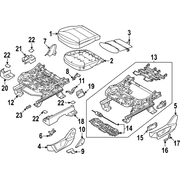 Cover Seat Cushion - Left, Front