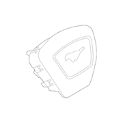 Air Bag Module Steering Wheel <br>The inflator mounted to The Bags -