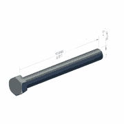 Hex Head Cap Screw, 5/8 in x 11 in