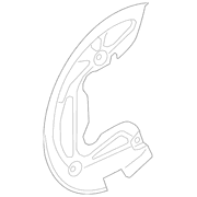Brake Dust Shield Splash Guard - Front
