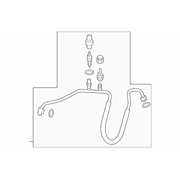 AIR CONDITIONING (A/C) Refrigerant Discharge Hose Tube - Center 5.0L