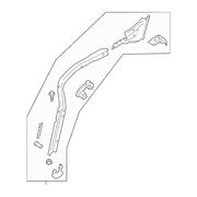 Fender Brace - Left, Front