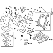 Heater Seat Element <br>Seat pad cushion SPORT (CONVERTIBLE, COUPE)