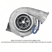 Series 60 Turbo Assembly, 1.25 A/R, Center High/Medium Mount, 12L