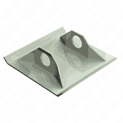 Shoe With Assembly, 10 x 12 x 2, Heavy Duty