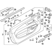 Door Interior Trim Panel Blk onyx Level 1 - Right, Front, Inner