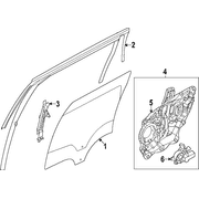 Regulator Window - Right, Rear