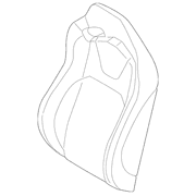 Seat Back Cushion Cover - Left, Front (GT, GT Feature Car)