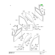 GARNISH,FR DOOR SASH,RR LH 1