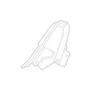 Seat Back Recliner Adjustment Mechanism Cover Shield - Front