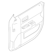 Door Interior Trim Panel - Left, Front
