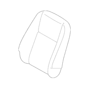 Seat Back Cushion Cover - Front, Passenger (Series 510V)