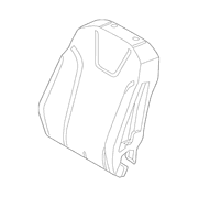 Seat Back Cushion Pad - Left, Front