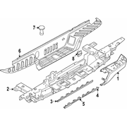 Extension Bumper Cover <br>Bumper Corner End cap - Left, Rear, Upper