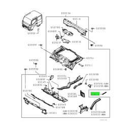 Mitsubishi FUSO® Truck Parts | Cab and Body | Front Floor