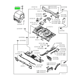 Mitsubishi FUSO® Truck Parts | Cab and Body | Front Floor