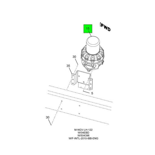 4068597C91 Navistar International DRYER AIR MERITOR WABCO SYSTEM