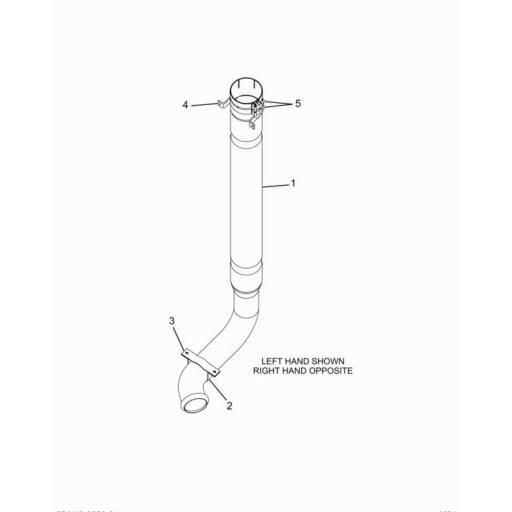 4138029C1 Navistar International® PIPE EXHAUST ASSEMBLY RH Source